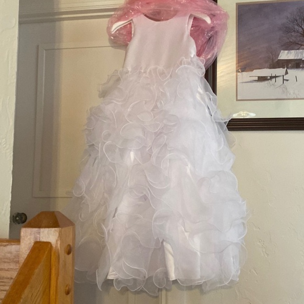 Flower girl dress, white, JJsHouse #91421